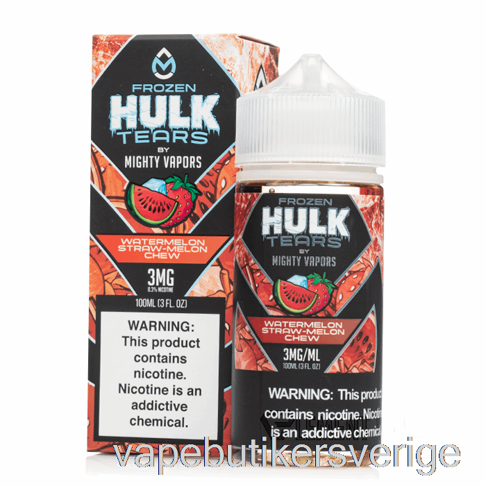 Vape Sverige Fryst Vattenmelon Halm Melon Tugga - Hulk Tårar - 100ml 3mg